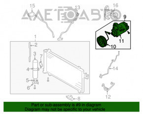 Compresorul de aer condiționat pentru Infiniti FX35 03-08