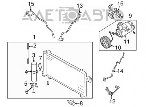 Compresorul de aer condiționat pentru Infiniti FX35 03-08