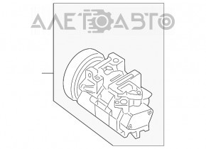 Компрессор кондиционера Nissan Murano z51 09-14
