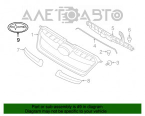 Эмблема решетки радиатора Subaru XV Crosstrek 13-17