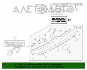 Emblema spate SUBARU Subaru XV Crosstrek 13-17