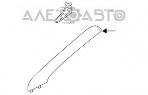 Capacul suportului frontal dreapta superioara pentru Subaru Forester 19- SK gri