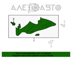 Capac spate dreapta pentru Subaru XV Crosstrek 13-17 gri