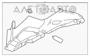 Capac spate dreapta sus Subaru Impreza 5d 17- negru