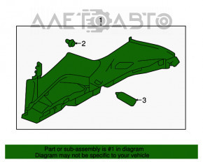 Capac spate dreapta sus Subaru Impreza 5d 17- negru