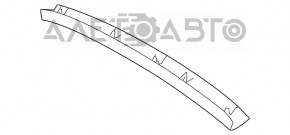 Capacul portbagajului superior al usii Subaru Outback 15-19 negru, mecanism de blocare rupt.