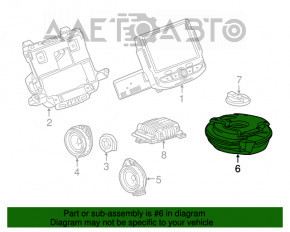 Subwoofer Chevrolet Trax 15-20 BOSE