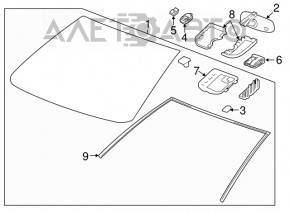 Лобовое стекло Buick Encore 13-19 под датчик дождя и камеру