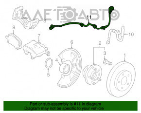 Senzorul ABS frontal stânga Buick Encore 13-19