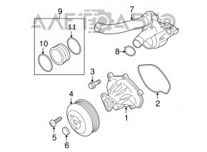 Termostat Porsche Cayenne 958 11-17 4.8 Turbo