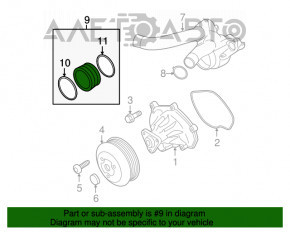 Termostat Porsche Macan 15-18 3.0T, 3.6T