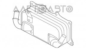 Radiatorul motorului Porsche Cayenne 958 11-17 4.8 Turbo