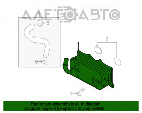 Radiatorul motorului Porsche Cayenne 958 11-17 4.8 Turbo