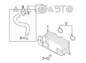 Radiatorul motorului Porsche Cayenne 958 11-17 4.8 Turbo