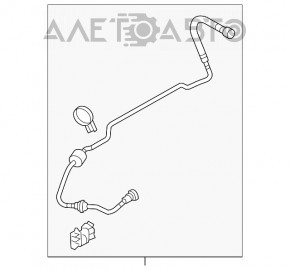 Conducta aerisire rezervor combustibil Porsche Cayenne 958 11-17 4.8 Turbo nou original OEM