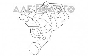 Turbina stângă Porsche Cayenne 958 11-17 4.8 Turbo