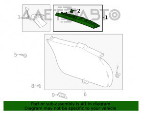 Capacul portbagajului Buick Encore 13-19 negru