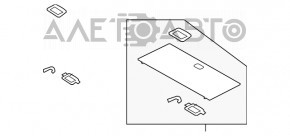 Capacul portbagajului Subaru b9 Tribeca este negru