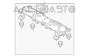 Кронштейн пола багажника Subaru Outback 15-19 черный