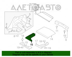 Placa de bagaj din spumă de polistiren dreapta pentru Subaru XV Crosstrek 13-17