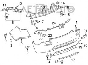 Absorbantul de șocuri din spate dreapta pentru Buick Encore 13-16