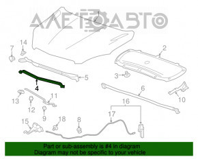 Garnitura capacului portbagajului spate Buick Encore 13-16