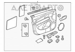 Обшивка двери карточка передняя левая Chevrolet Cruze 11-15