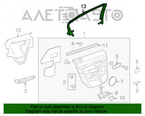 Cadru ușă interioară spate stânga Chevrolet Cruze 11-15