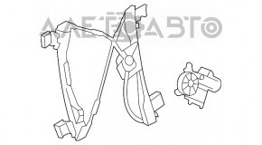 Geam electric cu motor, față stânga, Chevrolet Cruze 11-15