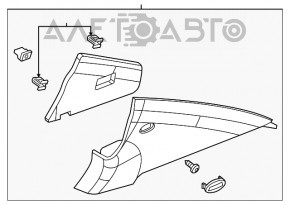 Capac spate stânga pentru Chevrolet Cruze 11-15