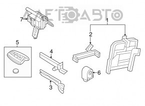 Modulul receptor de intrare fără cheie Hyundai Azera 12-17 3.3