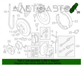 Actuator frână de mână spate dreapta Porsche Cayenne 958 11-17