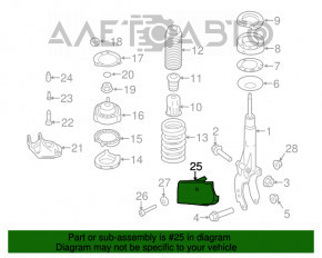 Grila de protecție a bara față dreapta Porsche Cayenne 958 11-14