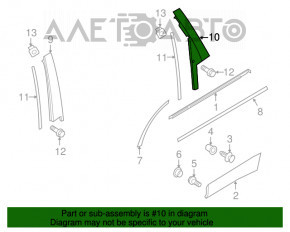 Capac usa laterala dreapta spate Porsche Cayenne 958 11-17 spate