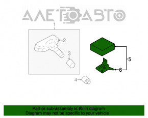 Modulul de control al presiunii anvelopelor TPMS Kia Optima 11-13