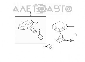 Modulul de control al presiunii anvelopelor TPMS Kia Optima 11-13