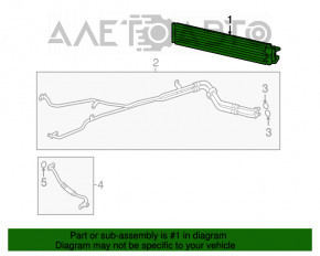 Radiator de ulei de răcire Porsche Cayenne 958 11-17