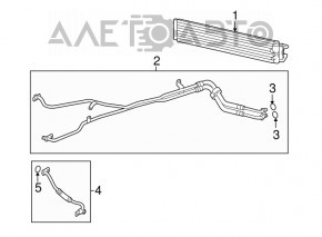 Radiator de ulei de răcire Porsche Cayenne 958 11-17