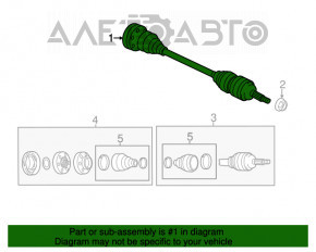 Ax cu roți spate stânga Porsche Cayenne 958 11-17