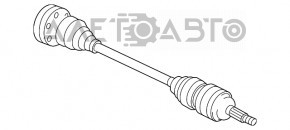 Ax cu roți spate stânga Porsche Cayenne 958 11-17