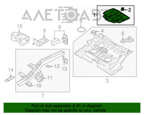 Корыто багажника Porsche Cayenne 958 11-14