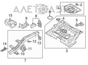 Корыто багажника Porsche Cayenne 958 11-14