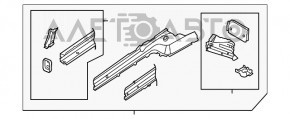 Partea din față stânga Porsche Cayenne 958 11-14 pre-restilizare