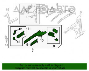 Partea din față stânga Porsche Cayenne 958 11-14 pre-restilizare