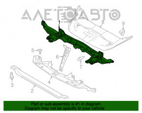 Планка телевизора верхняя Porsche Cayenne 958 11-14 OEM