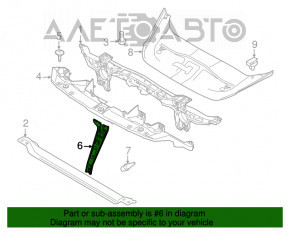 Bara de blocare a capotei Porsche Cayenne 958 11-14 nouă originală OEM