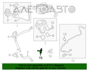 Sonda lambda stânga pentru Porsche Cayenne 958 11-17 4.8 Turbo.