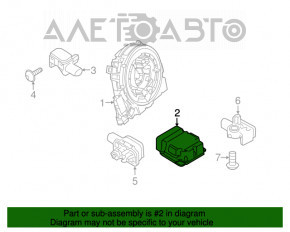 Modulul airbag SRS computer pentru airbag-urile de siguranță Porsche Cayenne 958 11-14