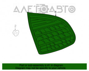 Lampa interioară pentru capacul portbagajului dreapta Porsche Cayenne 958 11-14 LED luminos