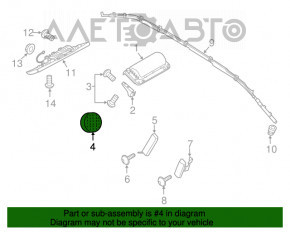 Подушка безопасности airbag в руль водительская Porsche Cayenne 958 11-14 новый OEM оригинал